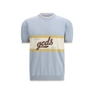 Gcds Men Logo Script Crewneck With Short Sleeves